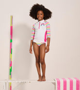 Hatley Swimwear | Girls Girls Dazzling Stripes Two-Piece Rashguard Set