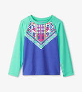 Hatley Swimwear | Girls Girls Kaleidoscope Long Sleeve Rashguard