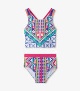 Hatley Swimwear | Girls Girls Kaleidoscope Two-Piece Crop Top Bikini Set