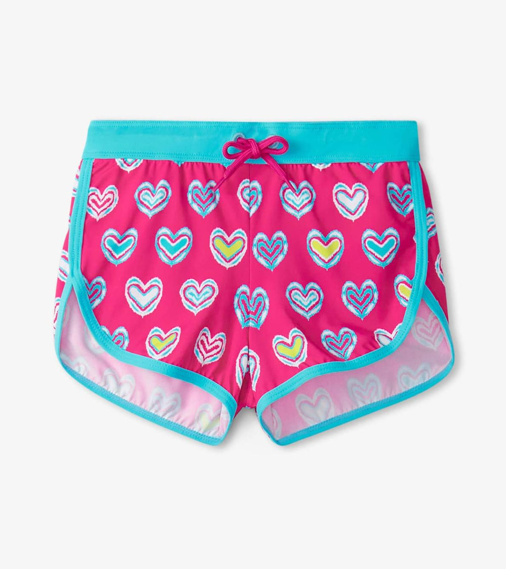 Hatley Swimwear | Girls Girls Pink Shibori Swim Shorts