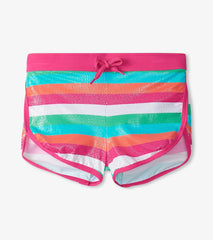 Hatley Swimwear | Girls Girls Rainbow Palm Swim Shorts