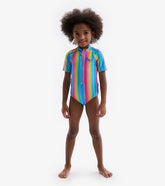 Hatley Swimwear | Girls Jelly Bean Rainbow Rashguard One Piece