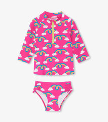 Hatley Swimwear | Girls Rainbow Arch Rashguard Set