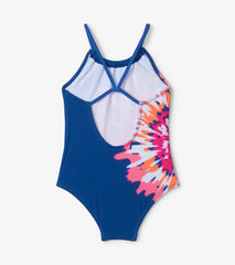 Hatley Swimwear | Girls Shibori Tie Dye Gather Front Swimsuit
