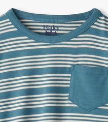 Hatley Tops | Baby & Toddler Baby & Toddler Boys Bluestone Stripes Long Sleeve Bamboo T-Shirt