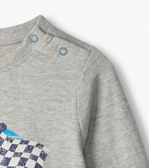 Hatley Tops | Baby & Toddler Baby & Toddler Boys Checkered Flag Long Sleeve T-Shirt
