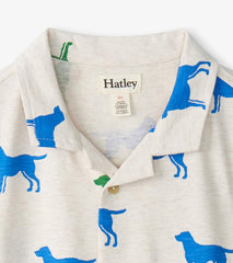 Hatley Tops | Baby & Toddler Baby & Toddler Boys Dog Silhouette Jersey Button Down