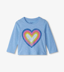 Hatley Tops | Baby & Toddler Baby & Toddler Girls Big Groovy Heart Long Sleeve T-Shirt
