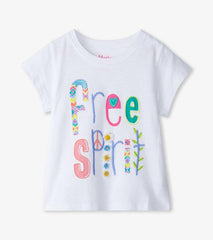 Hatley Tops | Baby & Toddler Baby & Toddler Girls Free Spirit White Graphic Tee