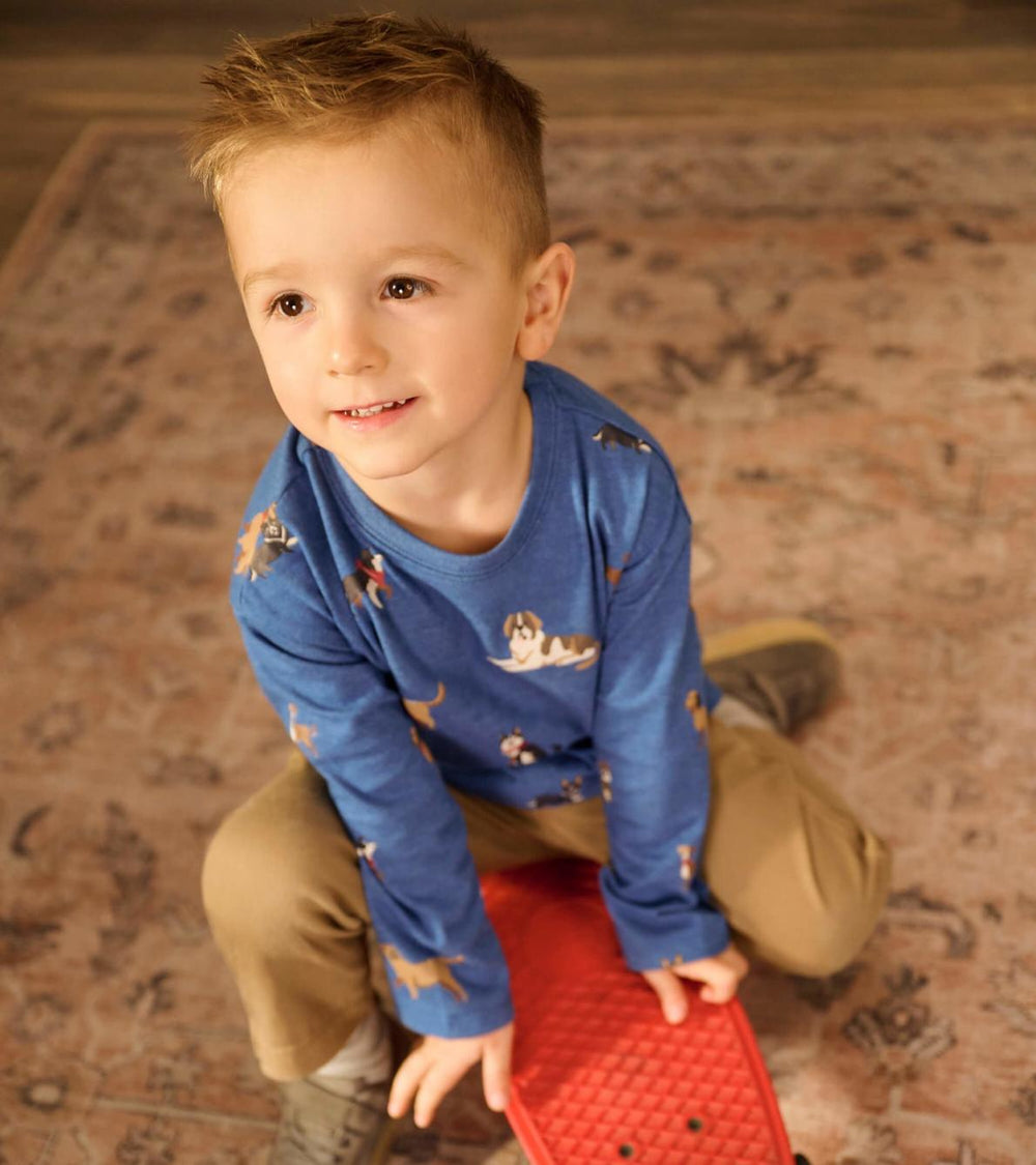 Hatley Tops | Baby & Toddler Bandana Dogs Long Sleeve T-Shirt