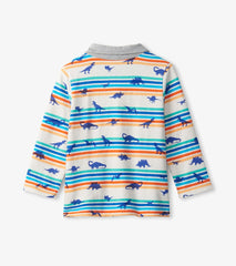 Hatley Tops | Baby & Toddler Mini Dinos Long Sleeve Polo T-Shirt