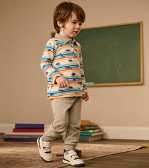 Hatley Tops | Baby & Toddler Mini Dinos Long Sleeve Polo T-Shirt