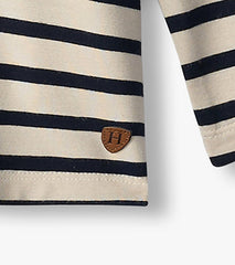 Hatley Tops | Boys Boys Black & Cream Long Sleeve Bamboo T-Shirt