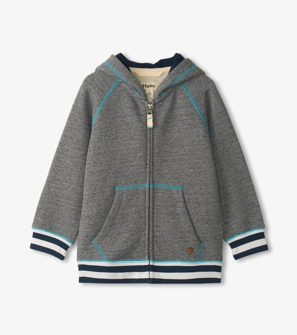 Hatley Tops | Boys Boys Blue Flame Zip-Up Hoodie