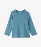 Hatley Tops | Boys Boys Bluestone Long Sleeve Bamboo T-Shirt