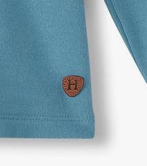 Hatley Tops | Boys Boys Bluestone Long Sleeve Bamboo T-Shirt