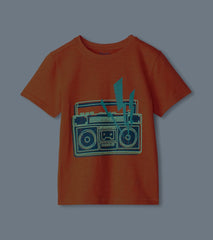Hatley Tops | Boys Boys Boombox Glow In The Dark Graphic Tee