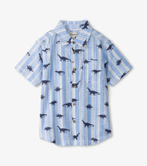 Hatley Tops | Boys Boys Dino Stripes Button Down Shirt