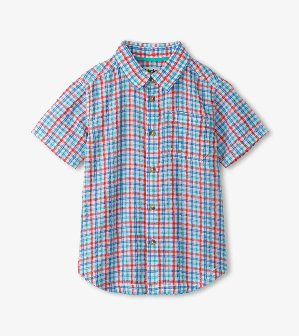 Hatley Tops | Boys Boys Scuba Check Button Down Shirt