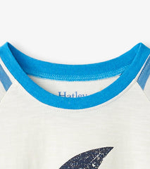 Hatley Tops | Boys Boys Shark Fin Waves Raglan T-Shirt