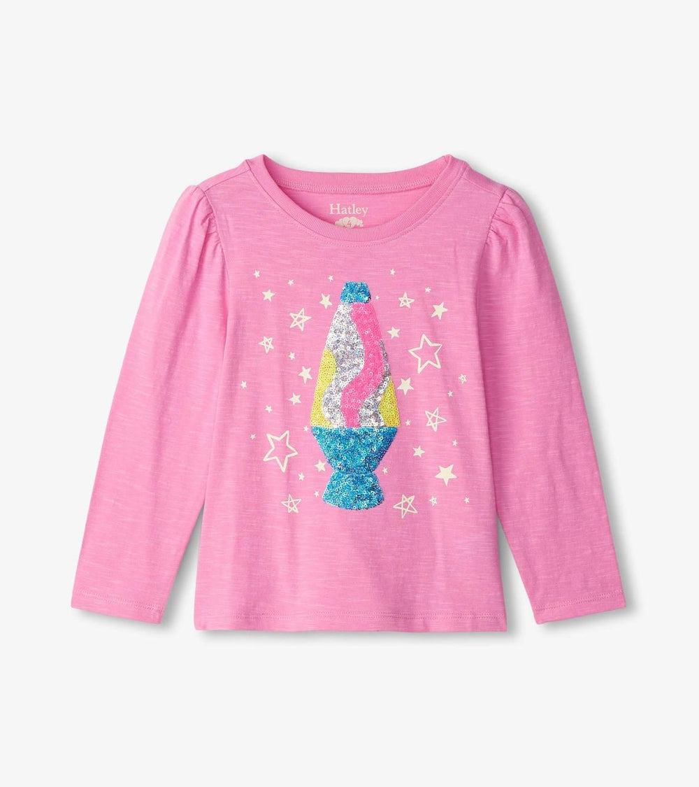 Hatley Tops | Girls Girls Lava Lamp Long Sleeve Graphic Tee