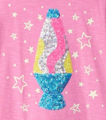 Hatley Tops | Girls Girls Lava Lamp Long Sleeve Graphic Tee