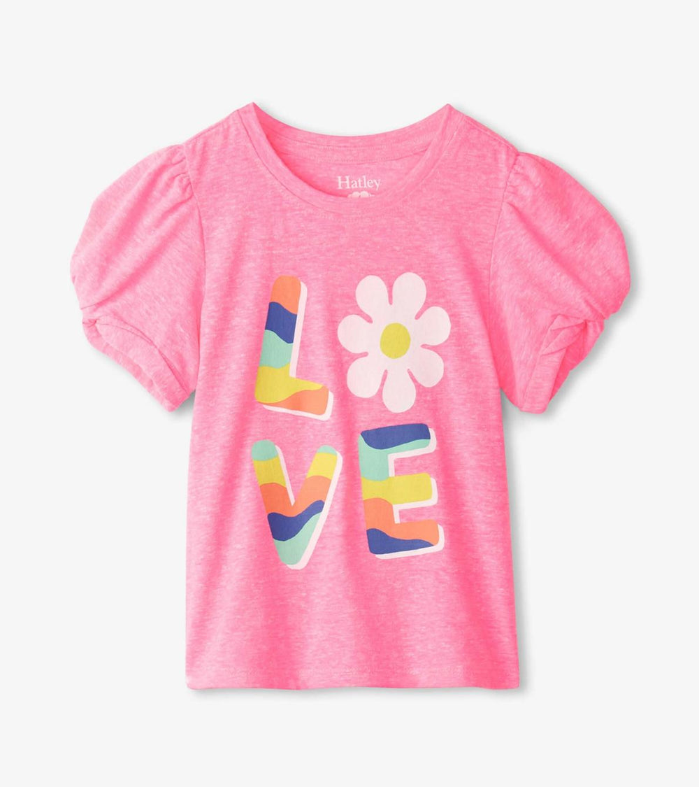 Hatley Tops | Girls Girls Love Twisted Sleeve Tee