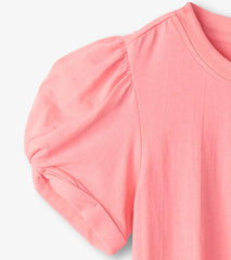 Hatley Tops | Girls Girls Pink Sachet Twisted Sleeve Tee