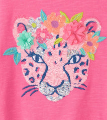 Hatley Tops | Girls Girls Pretty Cheetah Graphic Tee