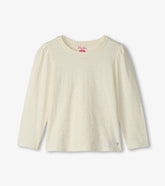 Hatley Tops | Girls Girls Silver Hot Melt Long Sleeve Graphic Tee