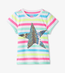 Hatley Tops | Girls Girls Summer Sea Stripes Graphic Tee