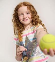 Hatley Tops | Girls Girls Summer Sea Stripes Graphic Tee