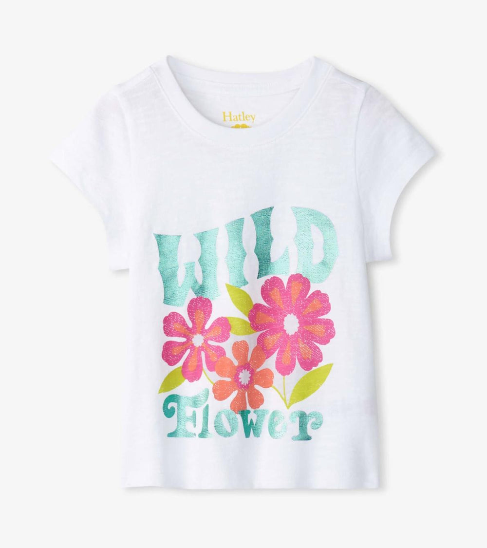 Hatley Tops | Girls Girls Wild Flower Graphic Tee