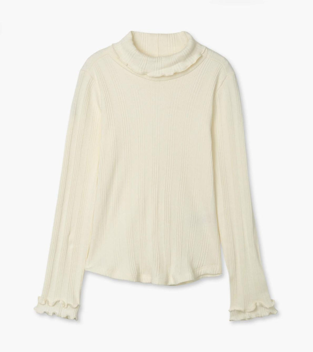 Hatley Tops | Girls Girls Winter Cream Turtleneck