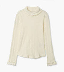 Hatley Tops | Girls Girls Winter Cream Turtleneck
