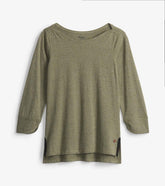 Hatley Tops | Women 3/4 Sleeve Breton - Loden Green