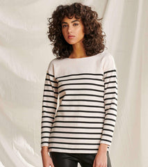 Hatley Tops | Women Ali Breton Top - Cream Melange Stripes