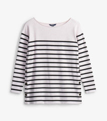 Hatley Tops | Women Ali Breton Top - Cream Melange Stripes