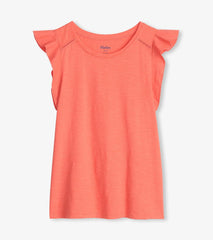 Hatley Tops | Women Flutter Tank - Coral
