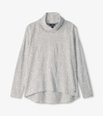 Hatley Tops | Women Funnel Neck Top - Textured Swirl
