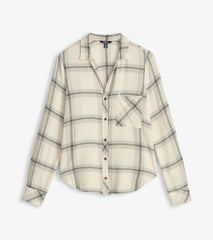 Hatley Tops | Women Lila Button Down - Cream Plaid