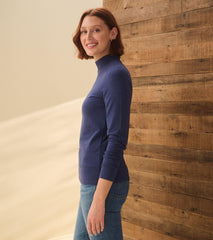 Hatley Tops | Women Mock Neck Top - Patriot Blue