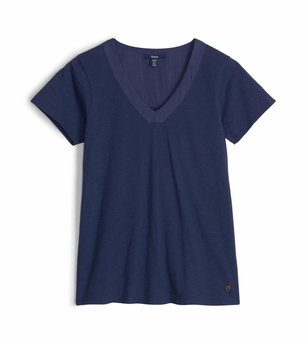 Hatley Tops | Women River Tee - Patriot Blue