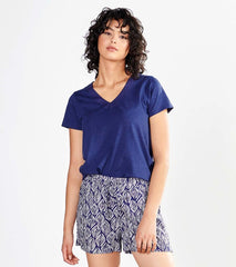 Hatley Tops | Women River Tee - Patriot Blue