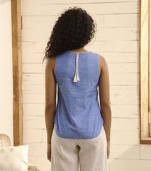 Hatley Tops | Women Tessa Tank Top - Chambray