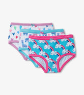 Hatley Underwear | Girls Happy Prints Girls Hipster Underwear 3 Pack