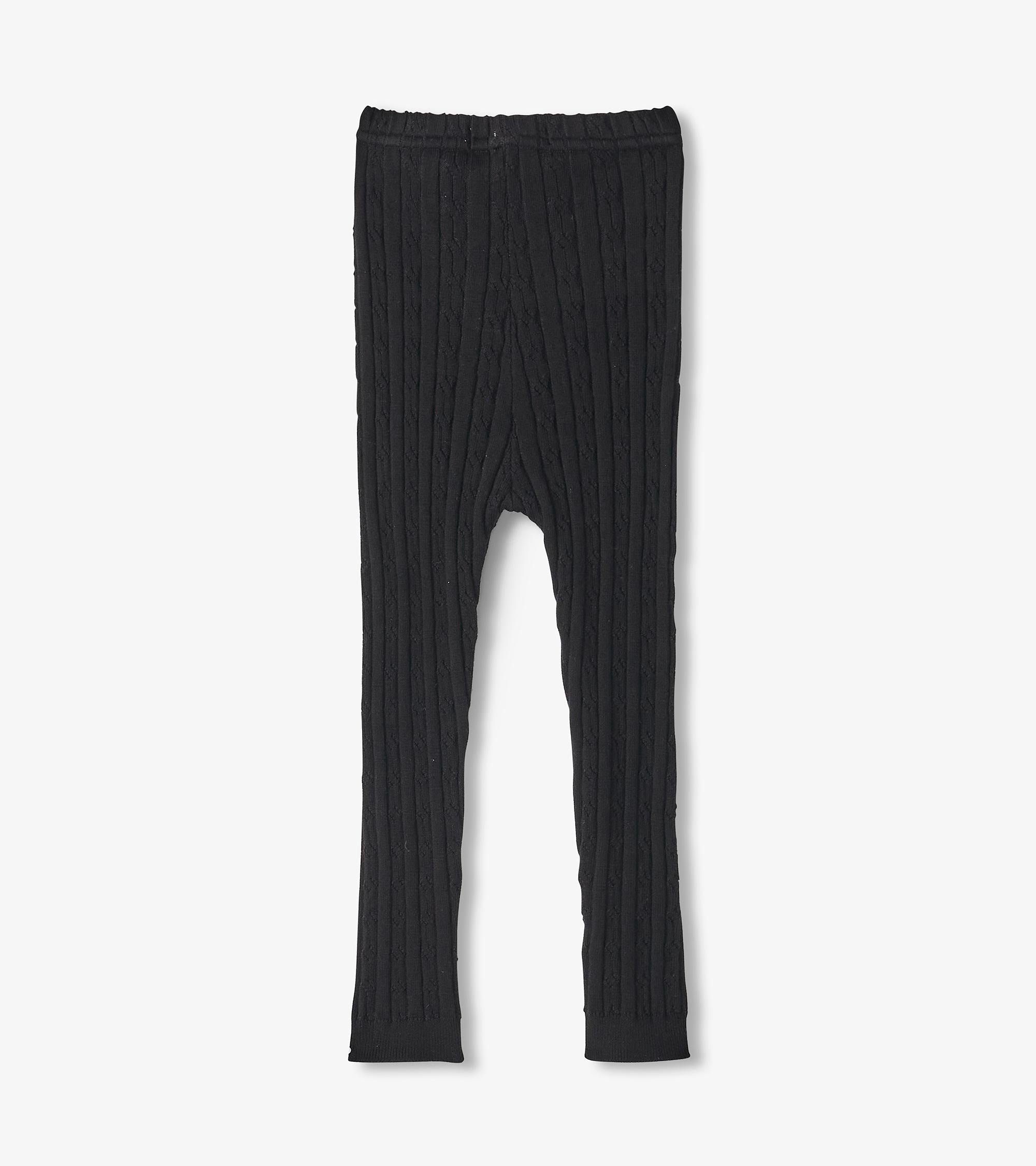 Baby Girls Black Cable Knit Leggings | Hatley Outlet Baby & Toddler