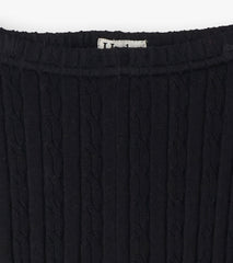 Girls Black Cable Knit Leggings | Hatley Onsale Girls
