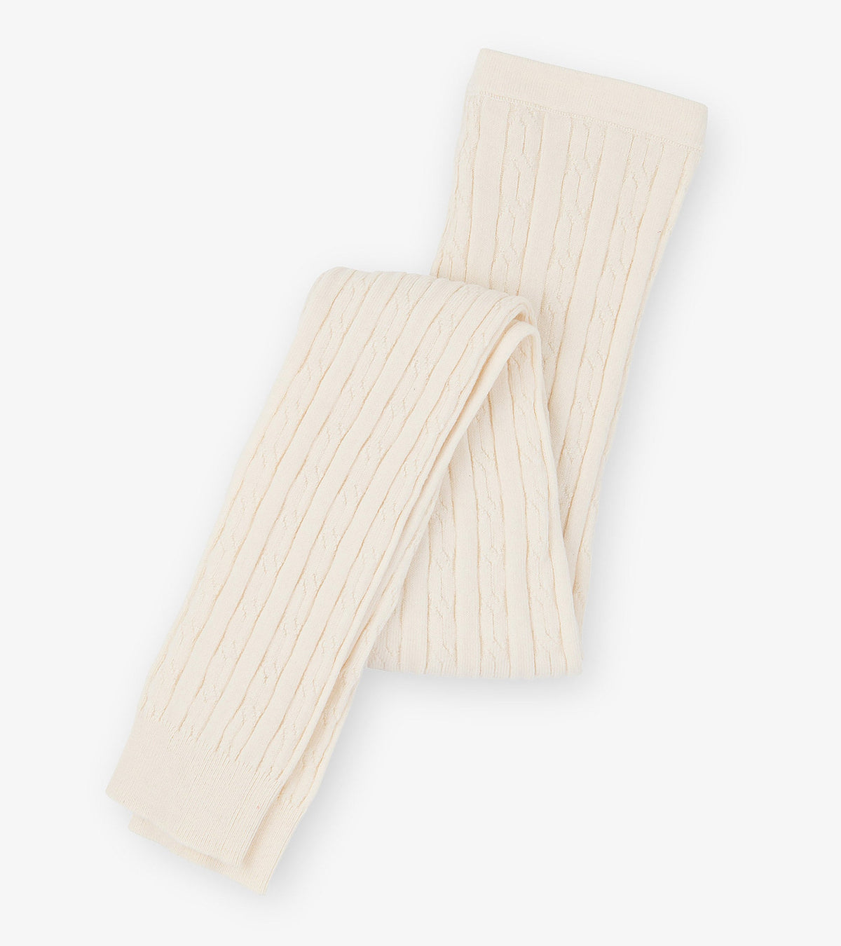 Girls Cream Cable Knit Tights | Hatley