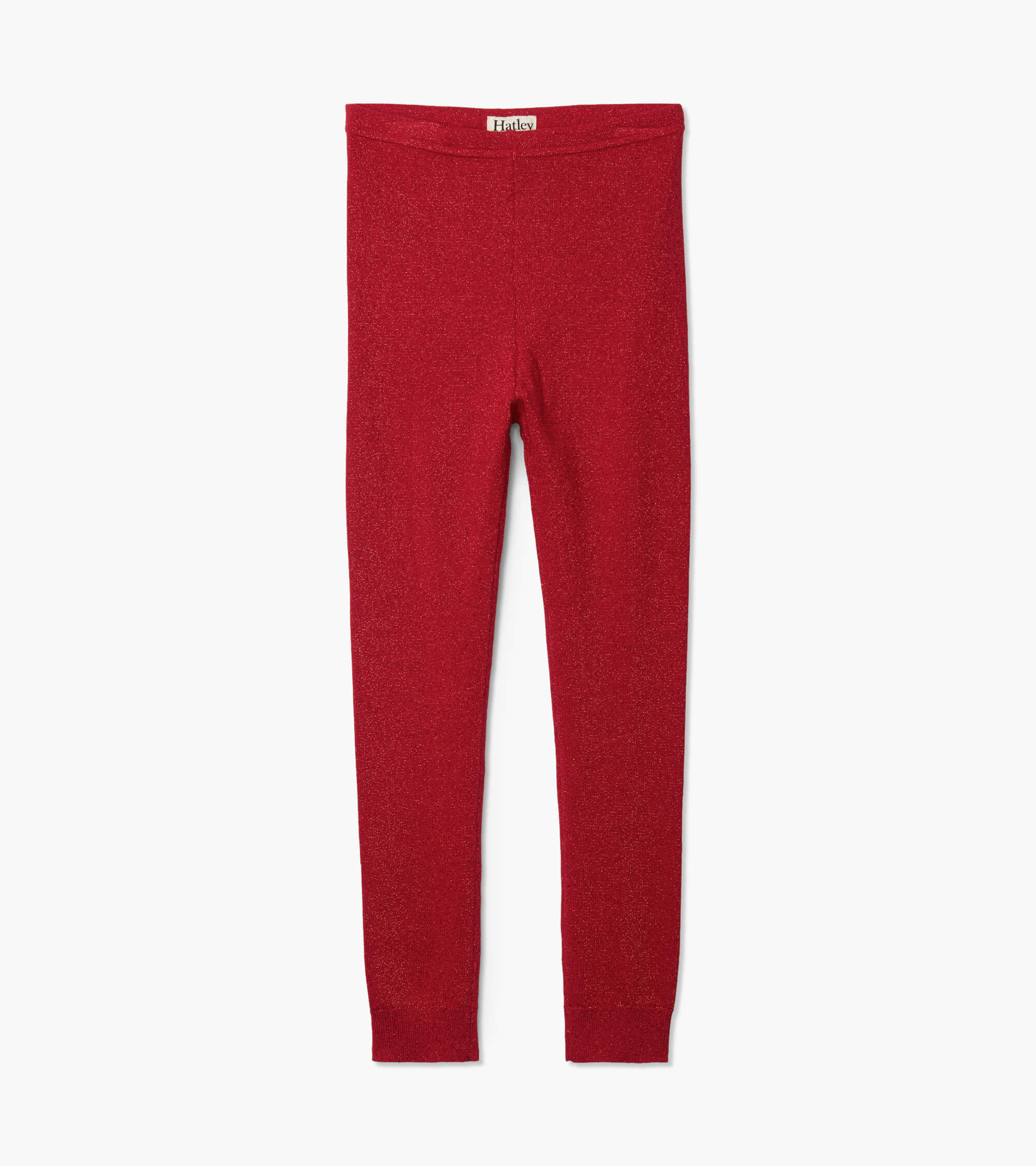 Girls Red Shimmer Knit Leggings | Hatley US Girls